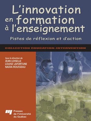 cover image of L' innovation en formation à l'enseignement